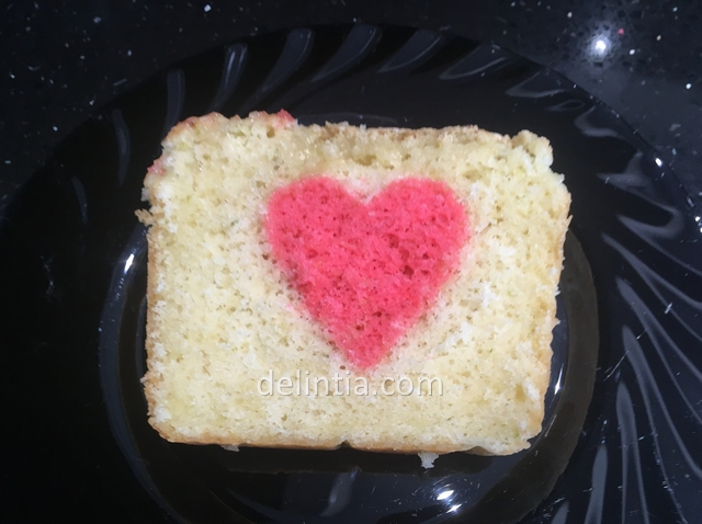 Cake with a heart