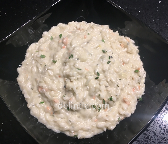 Four-cheese risotto